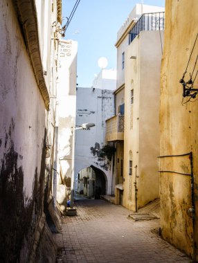 Muscat 'ta küçük bir yerleşim yeri, Umman.