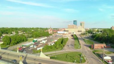 Lexington, Kentucky şehir merkezinin hava manzarası