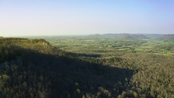 Uitzicht Vanuit Lucht Het Wandelgebied Pinnacles Berea Kentucky — Stockvideo