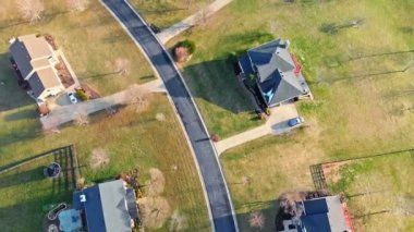 Kentucky 'nin merkezindeki yerleşim biriminin yukarıdan aşağı görüntüsü