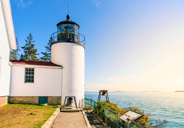 Latarnia Morska Bass Harbor Head Parku Narodowym Acadia Maine — Zdjęcie stockowe