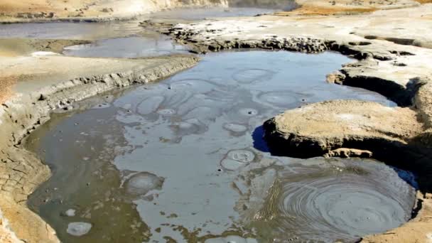 Piscine de boue bouillante — Video