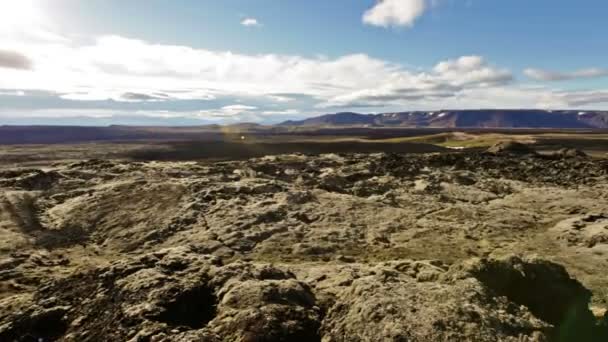 Krafla lava field — Stock Video