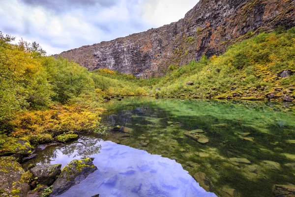 Canyon di Asbyrgi nell'Islanda settentrionale — Foto Stock