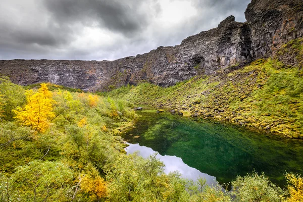 Cañón de Asbyrgi en Islandia del Norte — Foto de Stock