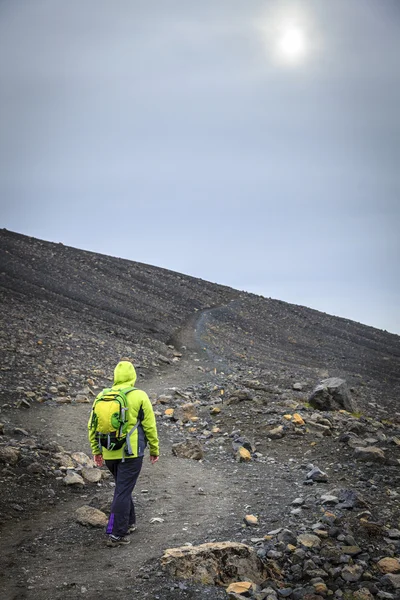 Hverfjall kráter v severní části Islandu — Stock fotografie