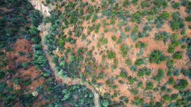 Kuru dere yatağını ve çöl