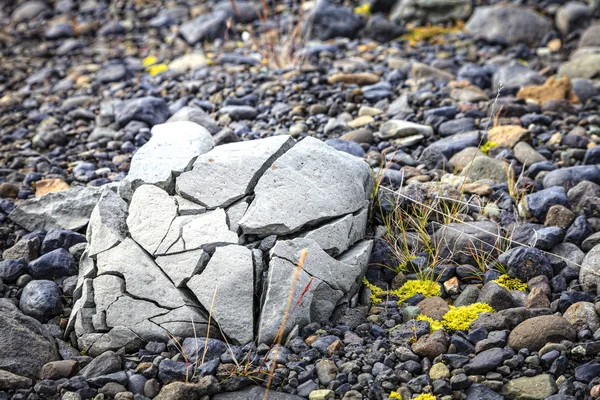 Rock crushed by the glacier — Stock fotografie