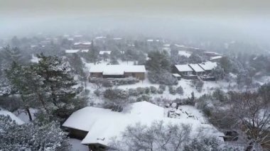 Sedona'daki kar fırtınası