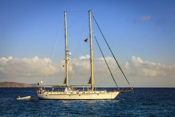 Schooner at Caribbean Sea — Stock Photo, Image