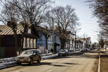 Kostroma tipik konut sokak