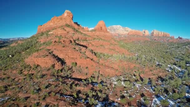 Rode rotsen van sedona — Stockvideo