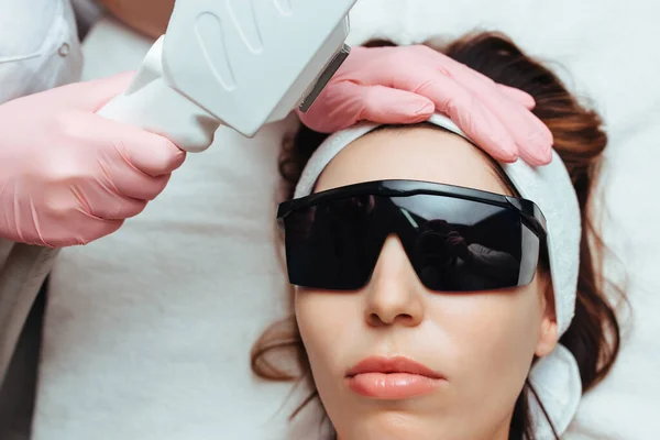 Laser Facial Rejuvenation Elos Cosmetology — Zdjęcie stockowe