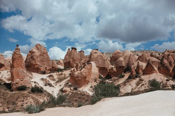 Mooie Rotsen Goreme Cappadocië — Stockfoto