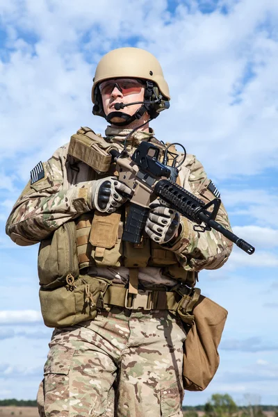 Soldat fra US Army. – stockfoto