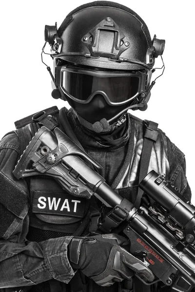 Agente di polizia SWAT — Foto Stock