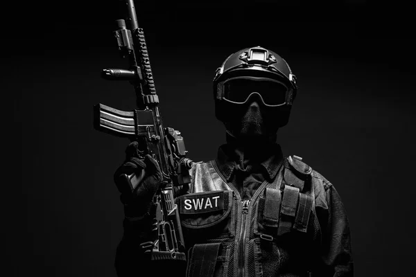 Spec ops αξιωματικός της αστυνομίας Swat — Φωτογραφία Αρχείου