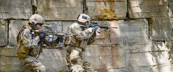Green Berets soldiers in action