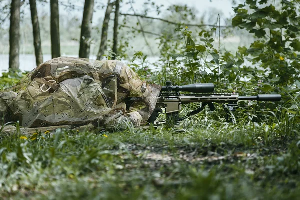 Gröna baskrar sniper — Stockfoto