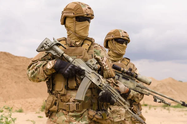 Special forces soldaten close-up — Stockfoto