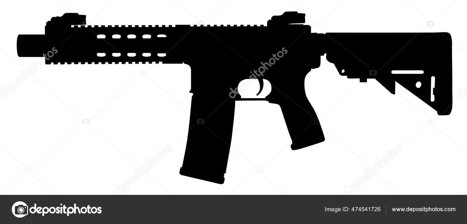 Ar 15 Silhouette Vector