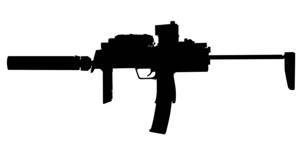 Військовий штурмовий кулемет — стоковий вектор