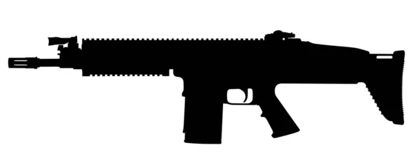 Ataque rifle vector isolado —  Vetores de Stock