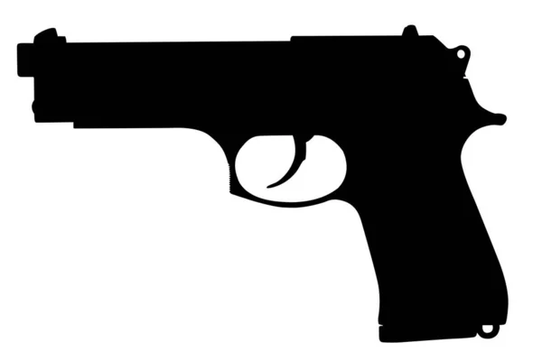 Pistola militar moderna — Vector de stock