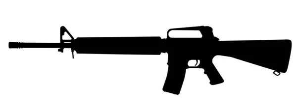 Asalto rifle vector aislado — Vector de stock
