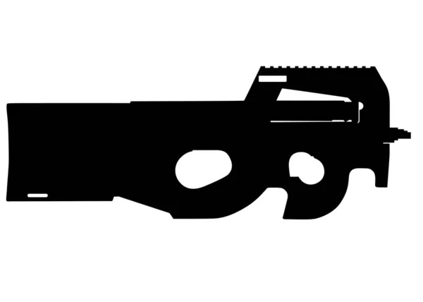 Sturmgewehr isoliert — Stockvektor