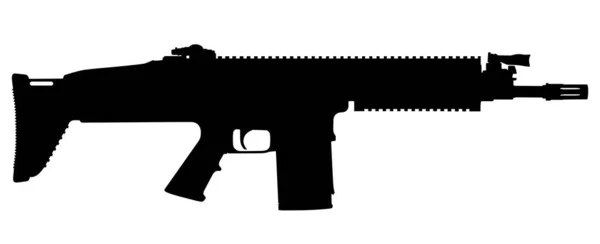 Vettore del fucile d'assalto isolato — Vettoriale Stock