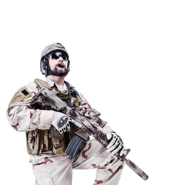 Bearded special warfare operator — Stock Photo, Image