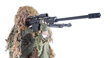 Ordu nişancısı ghillie takım elbise