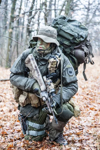 Soldado jagdkommando — Fotografia de Stock