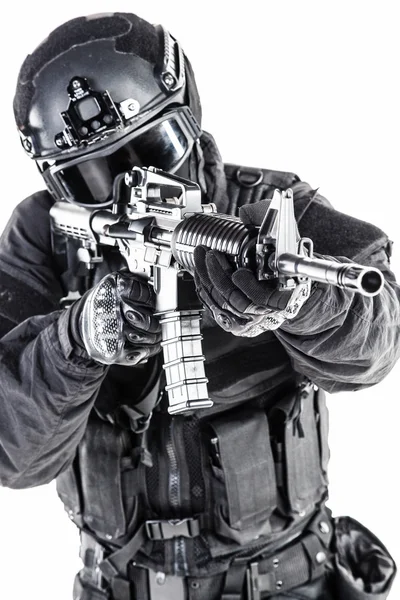 Agente di polizia SWAT — Foto Stock