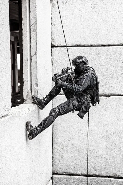 Taktické rappeling — Stock fotografie