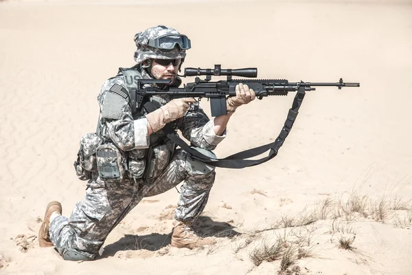 Marksman in actie — Stockfoto