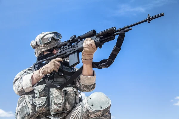 Marksman in actie — Stockfoto