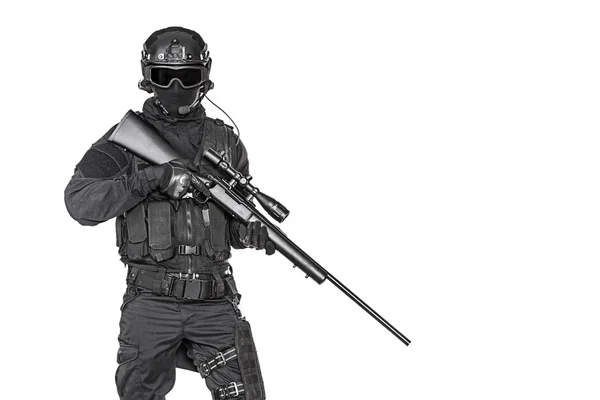 Agente di polizia SWAT — Foto Stock