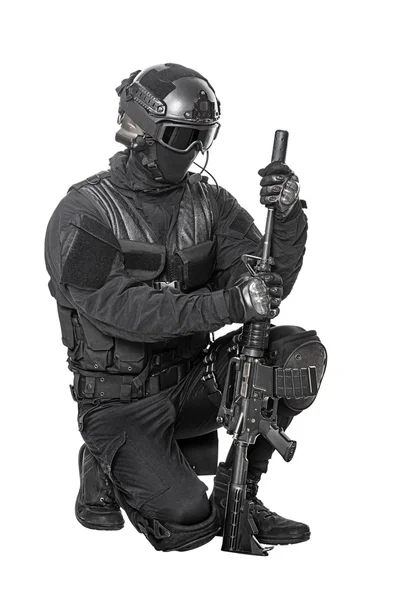 Agente di polizia SWAT — Foto Stock