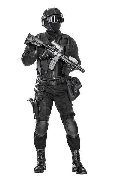Oficial de policía SWAT — Foto de Stock