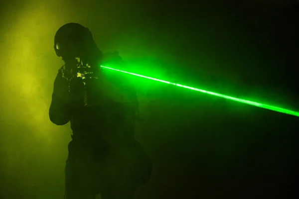 Laser bezienswaardigheden — Stockfoto