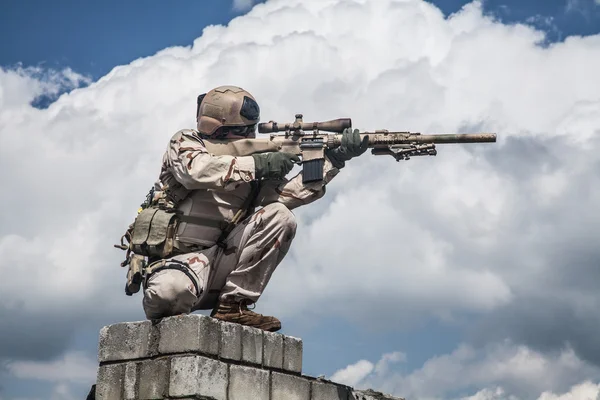 Navy SEAL in action — Stock Photo, Image