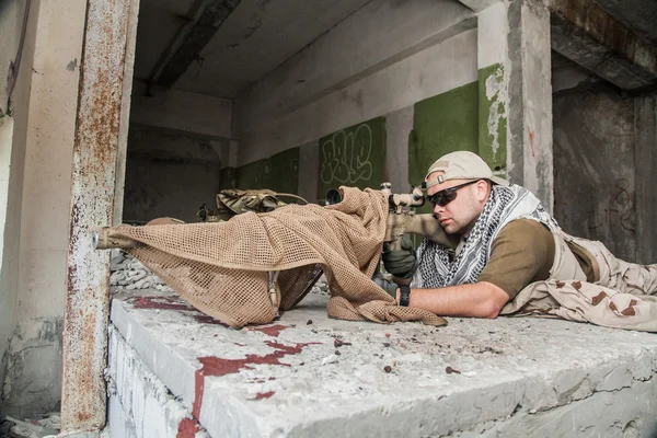 Navy Seal Sniper — Stockfoto