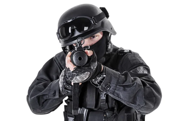 Agente di polizia SWAT — Foto Stock