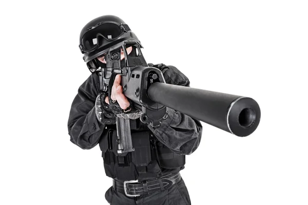 stock image SWAT police officer