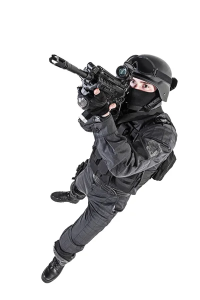 SWAT policejní důstojník — Stock fotografie