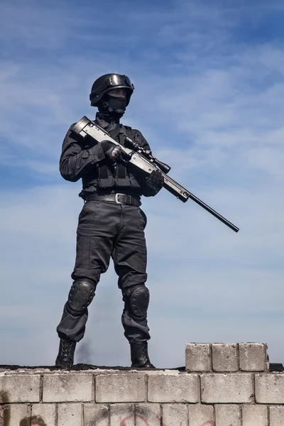 Cecchino della polizia SWAT — Foto Stock