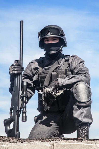 Francotirador de la policía SWAT — Foto de Stock
