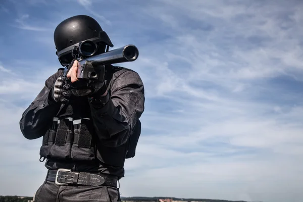 SWAT polis keskin nişancı — Stok fotoğraf